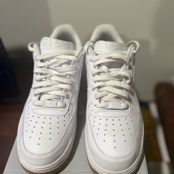 Nike Air Force 1 '07 - White/White-Gum Light Brown - Picture 2 of 5